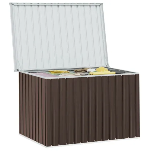 Vrtna kutija za pohranu smeđa 149 x 99 x 93 cm - Smeđa 149 x 99 x 93 cm Smeđa 149 x 99 x 93 cm Cijena