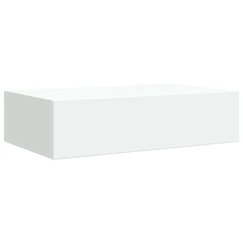 Zidna polica s ladicom bijela 40 x 23,5 x 10 cm MDF - Bijela 40 x 23.5 x 10 cm 1 Cijena