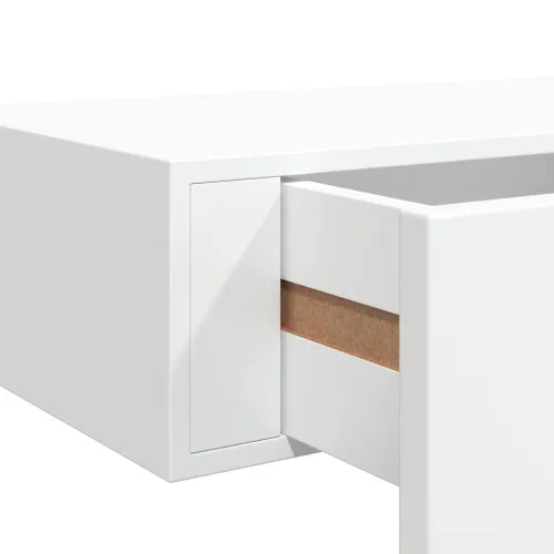Zidne police s ladicom 2 kom bijele 40 x 23,5 x 10 cm MDF - Bijela 40 x 23.5 x 10 cm 2 Cijena