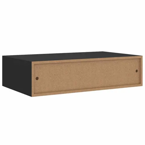 Zidna polica s ladicom crna 40 x 23,5 x 10 cm MDF - Crna 40 x 23.5 x 10 cm 1 Cijena