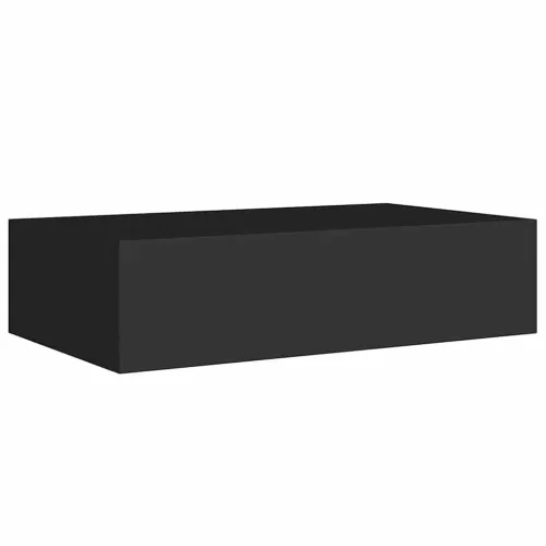 Zidna polica s ladicom crna 40 x 23,5 x 10 cm MDF - Crna 40 x 23.5 x 10 cm 1 Cijena