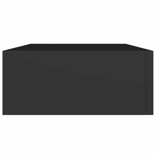 Zidna polica s ladicom crna 40 x 23,5 x 10 cm MDF - Crna 40 x 23.5 x 10 cm 1 Cijena