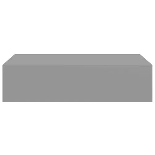 Zidne police s ladicom 2 kom sive 40 x 23,5 x 10 cm MDF - Siva 40 x 23.5 x 10 cm 2 Cijena