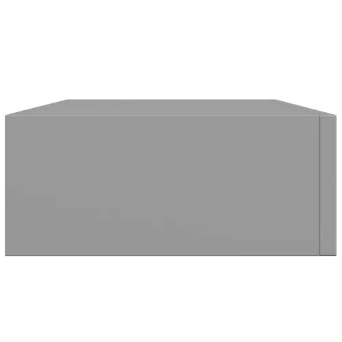 Zidne police s ladicom 2 kom sive 40 x 23,5 x 10 cm MDF - Siva 40 x 23.5 x 10 cm 2 Cijena
