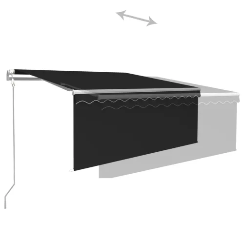 Automatska tenda s roletom i senzorom LED 3 x 2,5 m antracit - Antracit 3 x 2.5 m Cijena