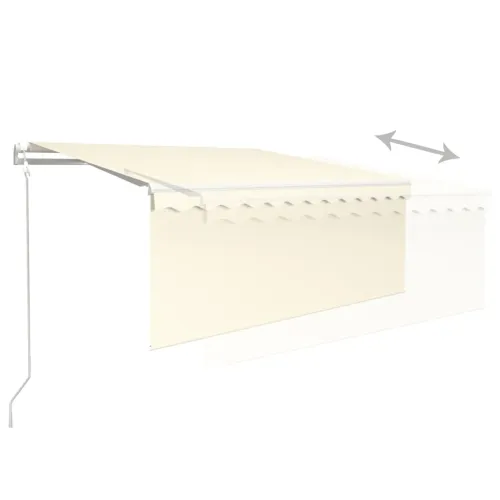 Automatska tenda s roletom i senzorom LED 3,5 x 2,5 m krem - Krema 3.5 x 2.5 m Cijena