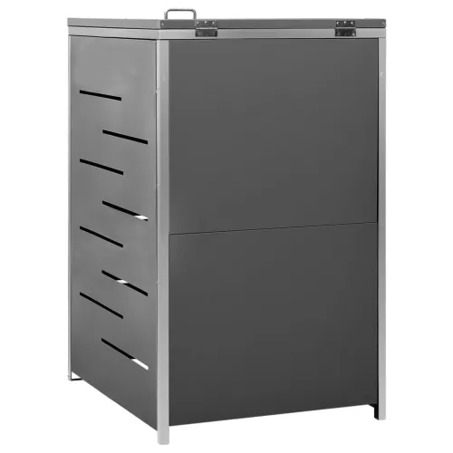 Spremište za kantu za smeće 69x77,5x115 cm nehrđajući čelik - Antracit 1 Cijena