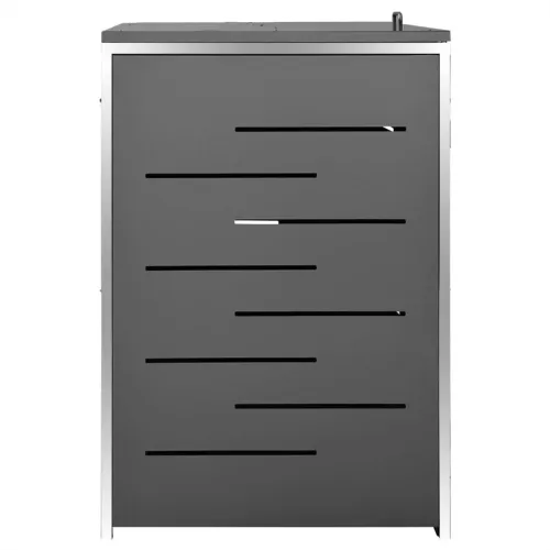 Spremište za kante za smeće 207 x 77,5 x 115 cm čelično - Antracit 3 Cijena