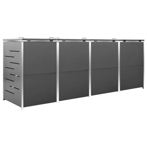 Spremište za četiri kante za smeće 276,5x77,5x115 cm čelično - Antracit 4 Cijena