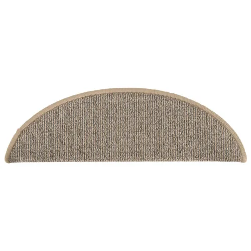 Prostirke za stepenice 15 kom 56x17x3 cm smeđe poluokrugle - Smeđa 56 x 17 x 3 cm Cijena