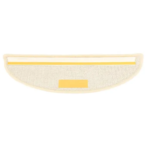 Prostirke za stepenice 15 kom 56x17x3 cm Bijele i smeđe poluokrugle - Bijela i smeđa 56 x 17 x 3 cm Cijena