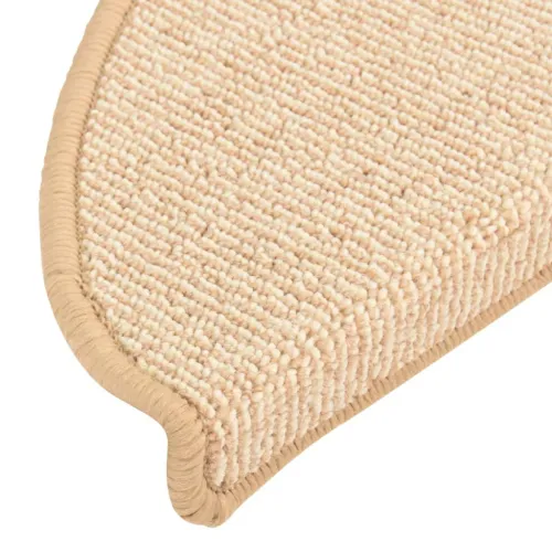 Prostirke za stepenice 15 kom 56x17x3 cm krem poluokrugle - Krema 56 x 17 x 3 cm Cijena
