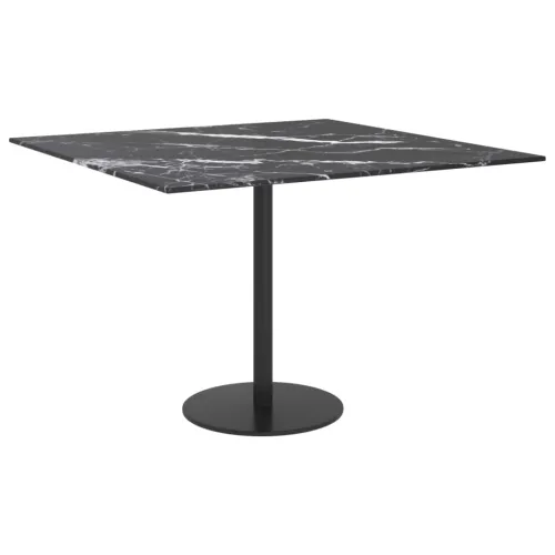 Stolna ploča crna 60 x 60 cm 6 mm staklena s mramornim uzorkom - Crno-bijelo 60 x 60 cm Cijena