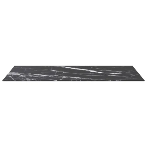 Stolna ploča crna 100 x 50 cm 6 mm staklena s mramornim uzorkom - Crno-bijelo 100 x 50 cm Cijena