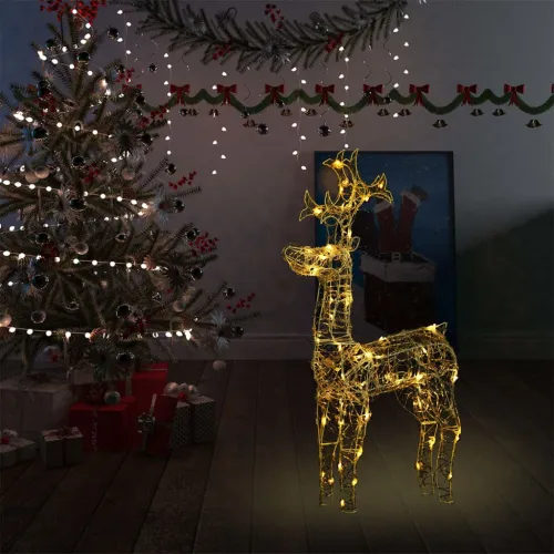 Ukrasni božićni sob s 90 LED žarulja 60 x 16 x 100 cm akrilni - Topla bijela 60 x 16 x 100 cm 1 Cijena