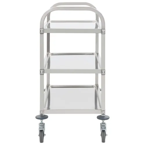Kuhinjska kolica s 3 razine od nehrđajućeg čelika 96,5x55x90 cm - 96.5 x 55 x 90 cm (3 razine) Cijena