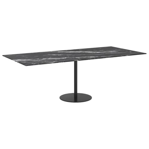 Stolna ploča crna 100 x 62 cm 8 mm staklena s mramornim uzorkom - Crno-bijelo 100 x 62 cm Cijena
