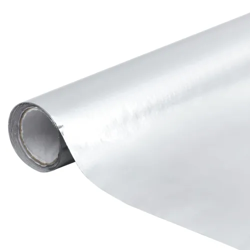 Samoljepljiva folija za namještaj sjajna srebrna 500x90 cm PVC - Srebrna visokog sjaja Cijena