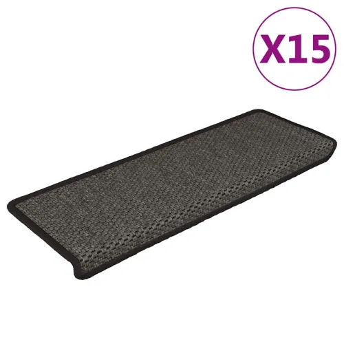 Ljepljivi tepisi za stepenice 15 kom 65x21x4 cm antracit - Antracit 15 Cijena