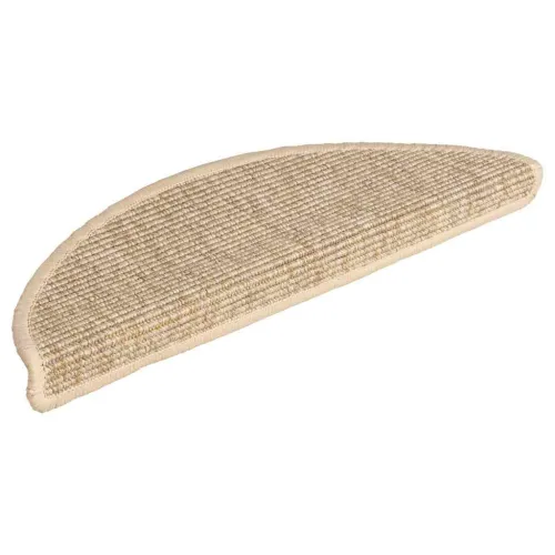 Prostirke za stepenice 15 kom 56x17x3 cm svijetlo bež poluokrugle - Svjetlobež 56 x 17 x 3 cm Cijena