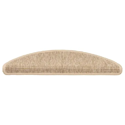 Prostirke za stepenice 15 kom 56x17x3 cm svijetlo bež poluokrugle - Svjetlobež 56 x 17 x 3 cm Cijena