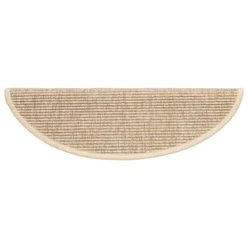 Prostirke za stepenice 15 kom 56x17x3 cm svijetlo bež poluokrugle - Svjetlobež 56 x 17 x 3 cm Cijena