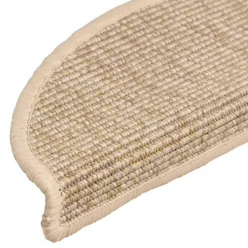 Prostirke za stepenice 15 kom 56x17x3 cm svijetlo bež poluokrugle - Svjetlobež 56 x 17 x 3 cm Cijena