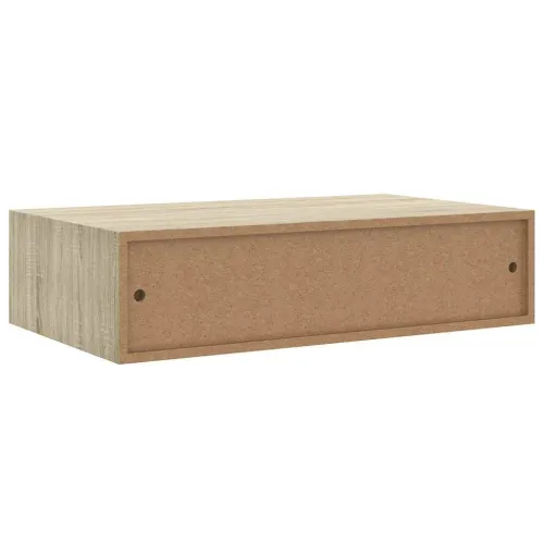 Zidna polica s ladicom boja hrasta 40 x 23,5 x 10 cm MDF - Boja hrasta 40 x 23.5 x 10 cm 1 Cijena