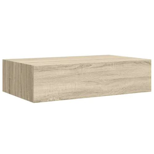 Zidna polica s ladicom boja hrasta 40 x 23,5 x 10 cm MDF - Boja hrasta 40 x 23.5 x 10 cm 1 Cijena