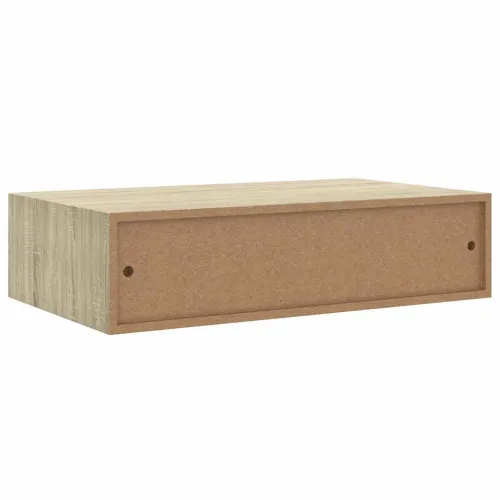Zidne police s ladicom 2 kom boja hrasta 40 x 23,5 x 10 cm MDF - Boja hrasta 40 x 23.5 x 10 cm 2 Cijena