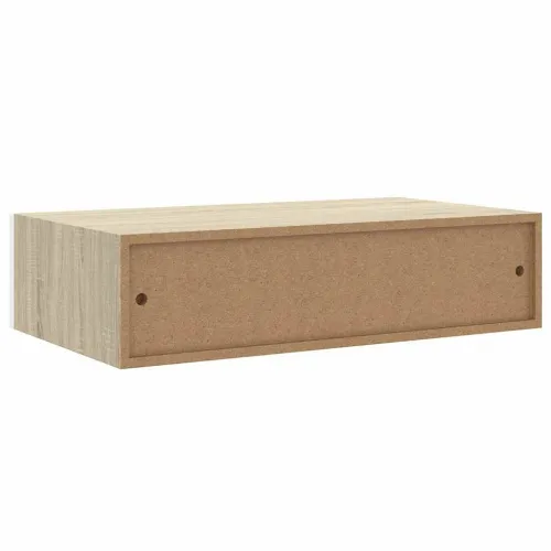 Zidna polica s ladicama hrast i bijela 40x23,5x10 cm MDF - Boja hrasta i bijela 40 x 23.5 x 10 cm 1 Cijena