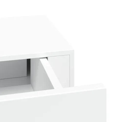 Zidne police s ladicom 2 kom bijele 60 x 23,5 x 10 cm MDF - Bijela 60 x 23.5 x 10 cm 2 Cijena