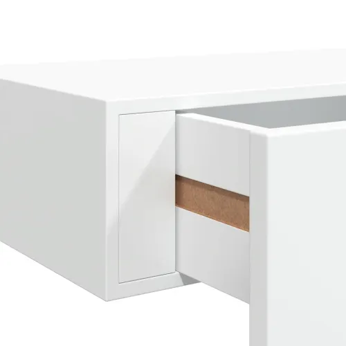 Zidne police s ladicom 2 kom bijele 60 x 23,5 x 10 cm MDF - Bijela 60 x 23.5 x 10 cm 2 Cijena