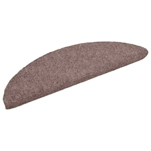 Prostirke za stepenice, samoljepljive, 5 kom, 56x17x3 cm, svijetlosmeđe, poluokrugle - Svjetlosmeđa 56 x 17 x 3 cm 5 Cijena
