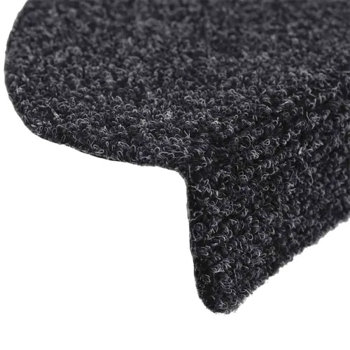 Prostirke za stepenice, samoljepljive, 5 kom, 56x17x3 cm, crne, poluokrugle - Crna 56 x 17 x 3 cm 5 Cijena