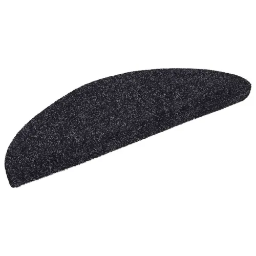 Prostirke za stepenice, samoljepljive, 10 kom, 56x17x3 cm, crne, poluokrugle - Crna 56 x 17 x 3 cm 10 Cijena