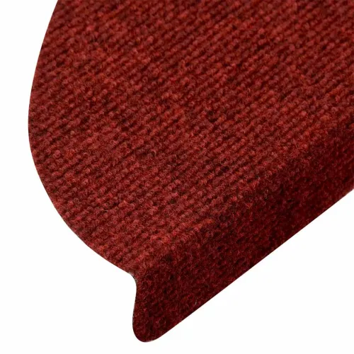 Prostirke za stepenice, samoljepljive, 10 kom, 56x17x3 cm, bordo crvene, poluokrugle - Bordo crvena 56 x 17 x 3 cm 10 Cijena