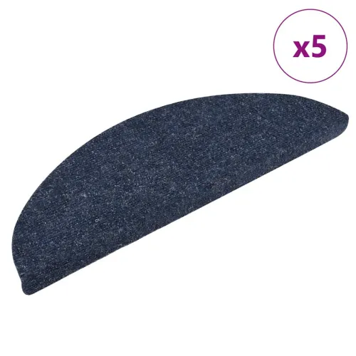 Prostirke za stepenice, samoljepljive, 5 kom, 56x17x3 cm, plave, poluokrugle - Plava 56 x 17 x 3 cm 5 Cijena