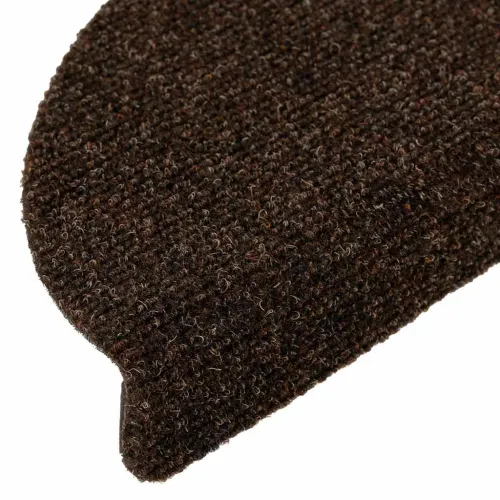 Prostirke za stepenice, samoljepljive, 5 kom, 56x17x3 cm, smeđe, poluokrugle - Smeđa 56 x 17 x 3 cm 5 Cijena