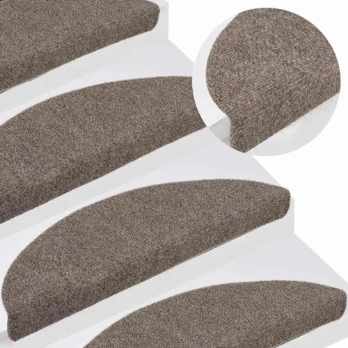 Prostirke za stepenice, samoljepljive, 5 kom, 56x17x3 cm, bež, poluokrugle - Bež 56 x 17 x 3 cm 5 Cijena