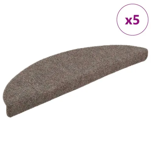 Prostirke za stepenice, samoljepljive, 5 kom, 56x17x3 cm, bež, poluokrugle - Bež 56 x 17 x 3 cm 5 Cijena