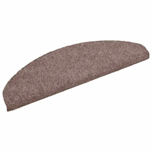 Prostirke za stepenice, samoljepljive, 5 kom. 65x21x4 cm, svijetlosmeđe, poluokrugle, velike - Svjetlosmeđa 65 x 21 x 4 cm 5 Cijena