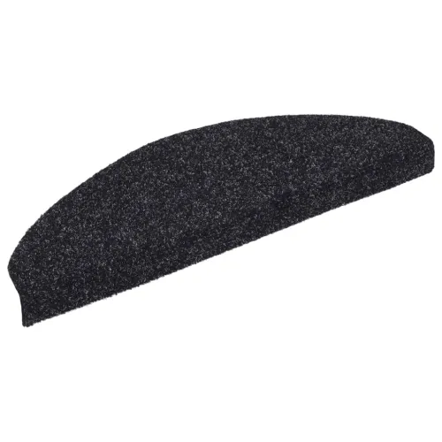 Prostirke za stepenice, samoljepljive, 5 kom, 65x21x4 cm, crne, poluokrugle, velike - Crna 65 x 21 x 4 cm 5 Cijena