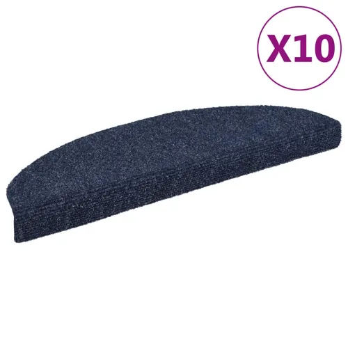 Prostirke za stepenice, samoljepljive, 10 kom, 65x21x4 cm, plave, poluokrugle, velike - Plava 65 x 21 x 4 cm 10 Cijena