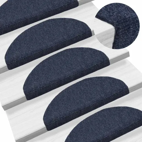 Prostirke za stepenice, samoljepljive, 10 kom, 65x21x4 cm, plave, poluokrugle, velike - Plava 65 x 21 x 4 cm 10 Cijena