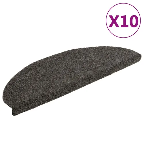 Prostirke za stepenice, samoljepljive, 10 kom. 65x21x4 cm, antracit, poluokrugle, velike - Antracit 65 x 21 x 4 cm 10 Cijena