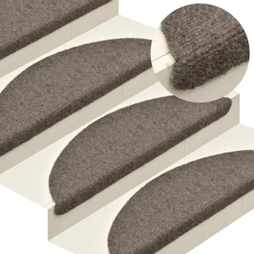 Prostirke za stepenice, samoljepljive, 5 kom, 65x21x4 cm, bež, poluokrugle, velike - Bež 65 x 21 x 4 cm 5 Cijena