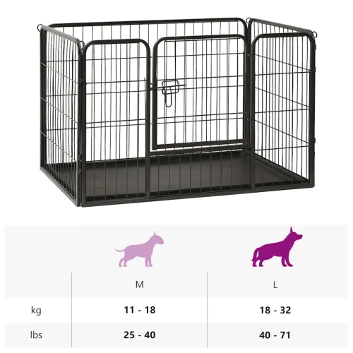 Ogradica za štence od čelika 91,5 x 59 x 61 cm - 91,5 x 59 x 61 cm Cijena