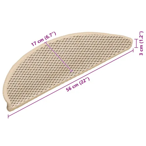 Ljepljivi tepisi za stepenice 15 kom 56x17x3 cm berber - Berberski 56 x 17 x 3 cm 15 Cijena