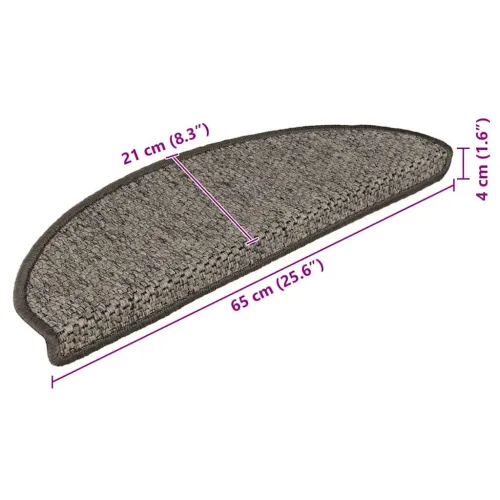Ljepljivi tepisi za stepenice 15 kom 65x21x4 cm sivi/bež - Siva i bež 65 x 21 x 4 cm 15 Cijena